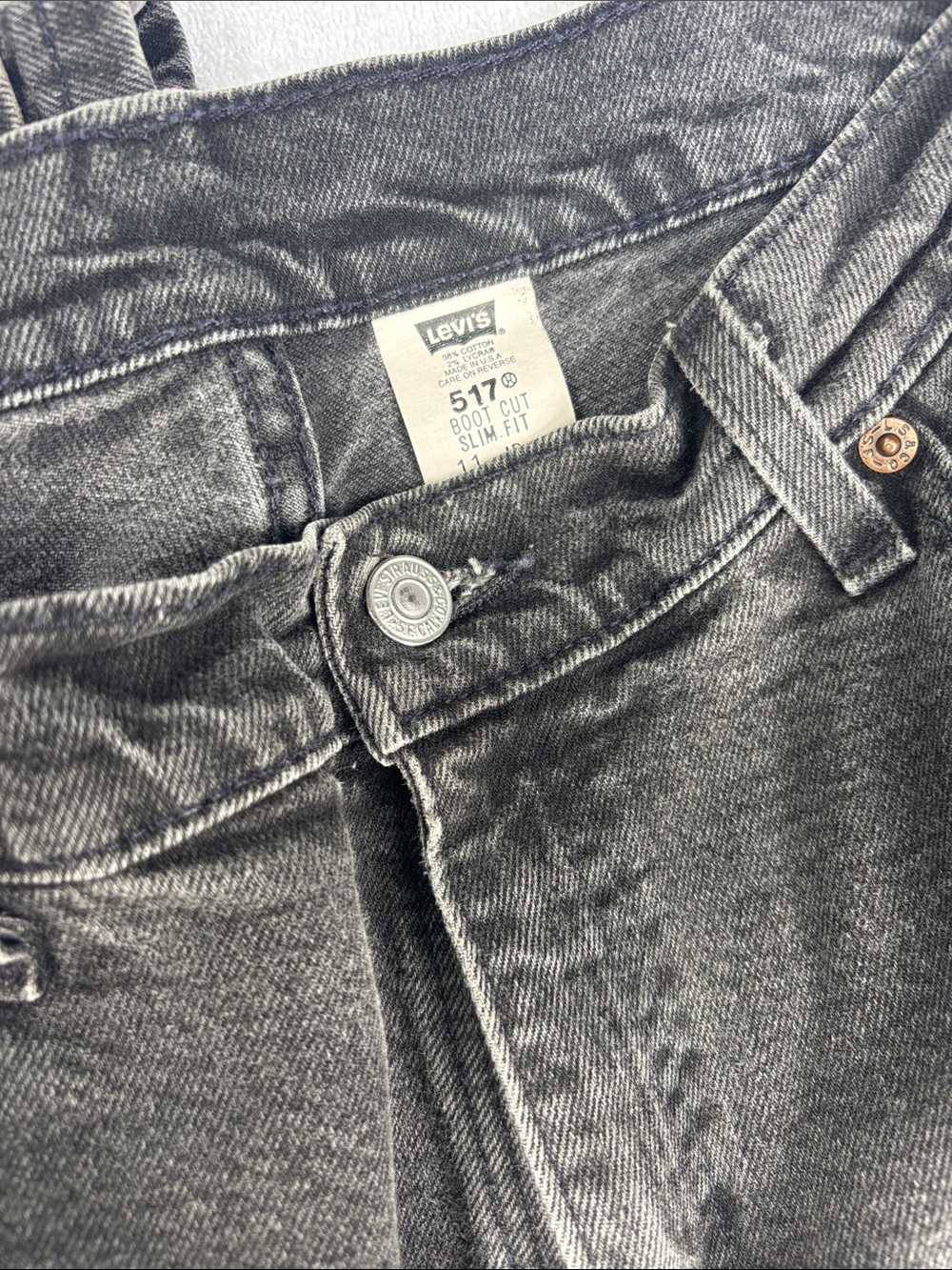 Levi's 517 Boot Cut Jeans - Washed Gray
